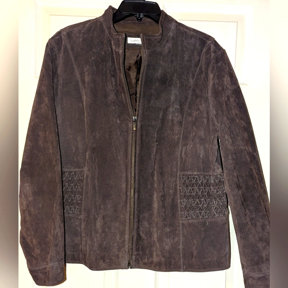 Womens Brown Suede Jacket